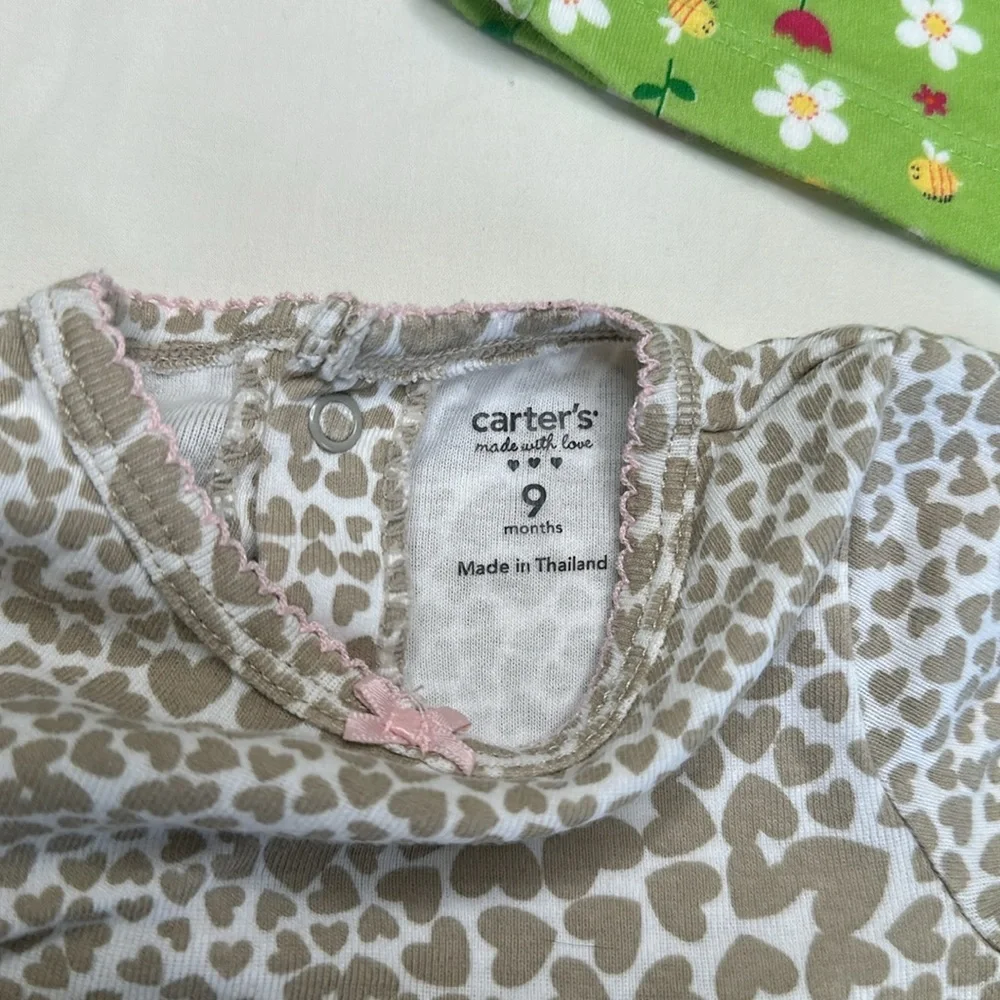 Carters size 9 months Set of Three Baby Dresses with Bloomers. GREAT CONDITION.